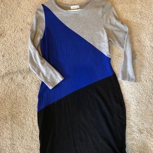 Calvin Klein | Long Sleeve Color Block Dress